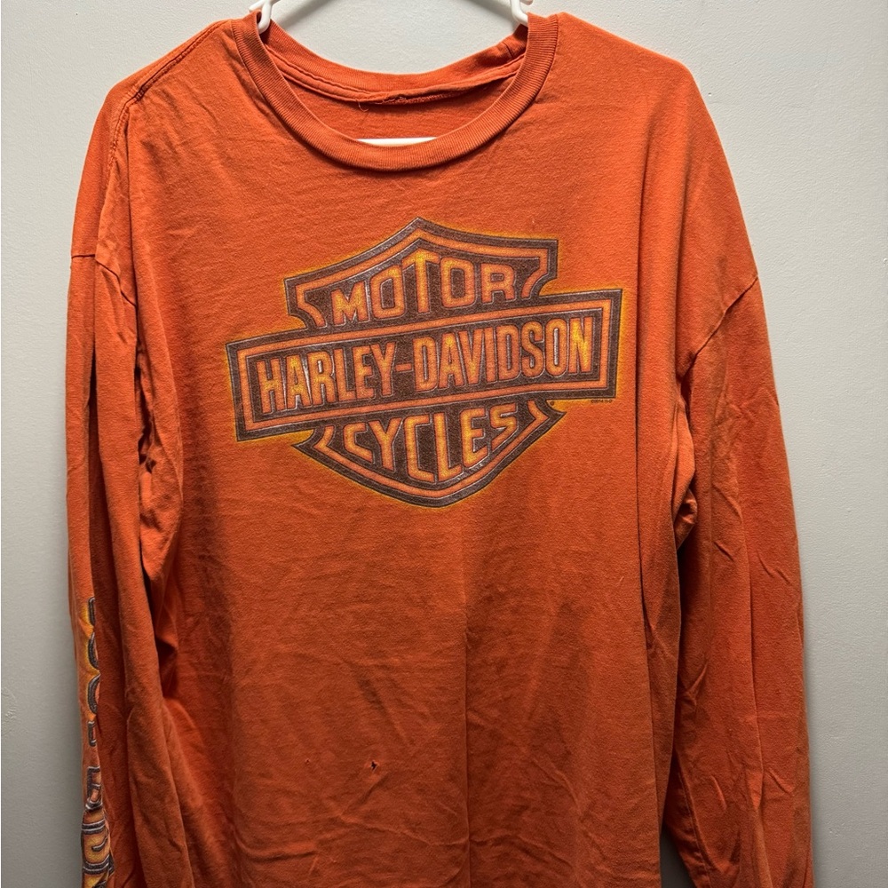 Harley-Davidson Burnt Orange Long Sleeve Tee